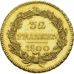 Helvetic Republic, 1798-1803. 32 Franken 1800 B, Bern. Obv. HELVETISCHE ...