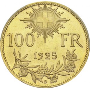 Confederation, 1848-. 100 Francs 1925 B, Bern. HMZ 2-1193a; KM 39; Fr. 502. AU...