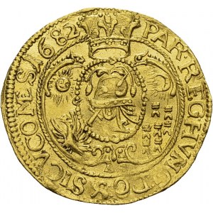 Michael I Apafi, 1662-1690. Ducat 1682, Fogaras. Obv. MIC APAF - D G PRI T...
