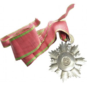 Order of Medjidjie (established 1852). Commander's badge in silver, gilt center...