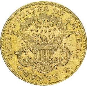 20 Dollars 1876 S, San Francisco. KM 74.2; Fr. 175. AU. 33.44 g...