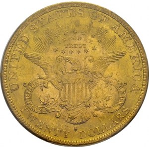 20 Dollars 1883 S, San Francisco. KM 74.3; Fr. 178. AU. 33.44 g...
