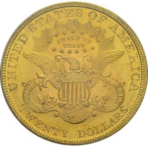 20 Dollars 1895, Philadelphia. KM 74.3; Fr. 176. AU. 33.44 g. PCGS MS 63...