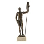 Sławomir Lewiński (1919–1999), Male Nude with an Oar, 1970/2000