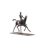 Edgar Degas (1834 Paris – 1917 Paris), Galloping Horse Turning Its Head to the Right with Its Jockey (Cheval au galop tournant la tête à droite avec son jockey)