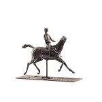 Edgar Degas (1834 Paris – 1917 Paris), Galloping Horse Turning Its Head to the Right with Its Jockey (Cheval au galop tournant la tête à droite avec son jockey)