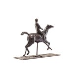 Edgar Degas (1834 Paris – 1917 Paris), Galloping Horse Turning Its Head to the Right with Its Jockey (Cheval au galop tournant la tête à droite avec son jockey)