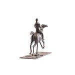 Edgar Degas (1834 Paris – 1917 Paris), Galloping Horse Turning Its Head to the Right with Its Jockey (Cheval au galop tournant la tête à droite avec son jockey)