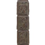 Autor nieznany, Totem z reliefami o tematyce olimpijskiej, przed 1962
