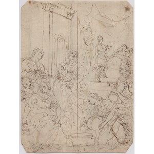 La Nativité de la Vierge, artiste bolognais du XVIIe siècle