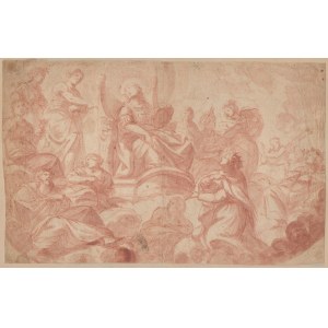 Study for the Allegory of Divine Wisdom 17th-century Roman artist