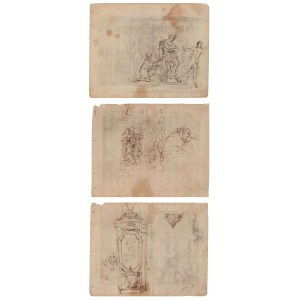 Three studies 17th century Roman artist