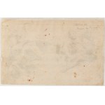 Giovanni Raggi (attribuited to) (Bergamo, 1712 - 1793), Study with two figures on clouds