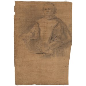 Francesco Trevisani (circle of) (Capodistria, 1656 - Roma, 1746), Study for a bust of cardinal