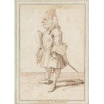 Pier Leone Ghezzi (Roma, 1674 - 1755), M.le Ch. de Castellane