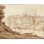 Antonio Acquaroni (Civitavecchia, 1796 - Roma, 1874), Port of Ripetta | Spanish Steps | Porta Angelica