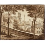 Antonio Acquaroni (Civitavecchia, 1796 - Roma, 1874), Port of Ripetta | Spanish Steps | Porta Angelica