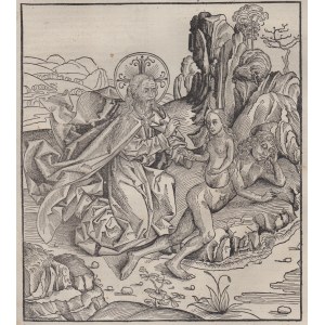Albrecht Dürer (attribuited to) (Norimberga, 1471 - 1528), Creation of Eve, from Liber Chronicarum
