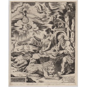 Martin Rota (Sebenico, 1520 - Vienna, 1583), Saint Jerome, after Michiel Coxie