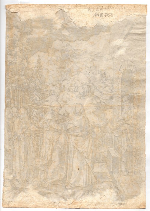 Marcantonio Raimondi (c. 1480 - 1534), Visitation, after Albrecht Dürer