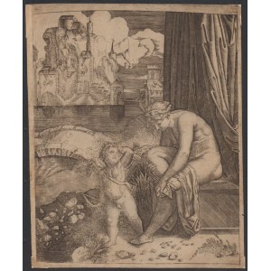 Marcantonio Raimondi (scuola di) (c. 1480 - 1534), Venus after the bath