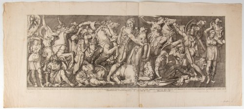 Nicolas Beatrizet (c. 1507 - 1573), Battle of the Amazons, from the Speculum Romanae Magnificentiae