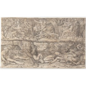 Girolamo Fagiuoli (fl. 1539 - 1574), Fall of the Giants, after Perino del Vaga
