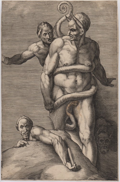 Cherubino Alberti (1553 - 1615), Demons, after Michelangelo