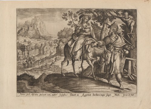Gerard de Jode (1516 ca. - 1591), Flight into Egypt
