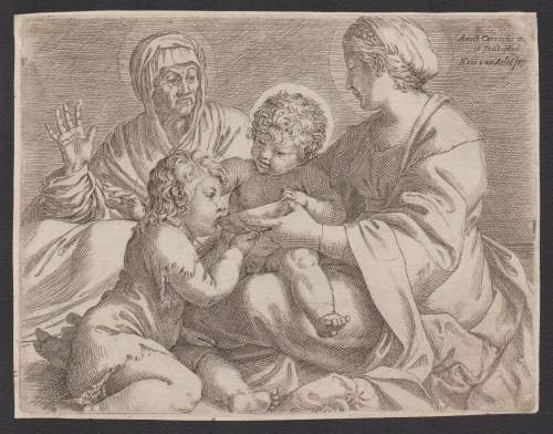 Annibale Carracci (Bologna, 1560 - Roma , 1609), Madonna della Scodella