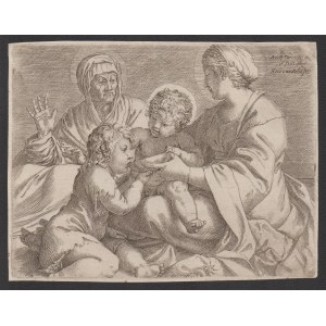 Annibale Carracci (Bologna, 1560 - Roma , 1609), Madonna della Scodella