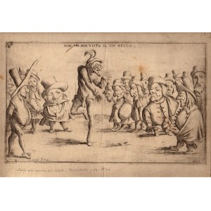 Giuseppe Maria Mitelli (1634 - 1718), Non ho mai visto il piu' bello, after Pietro de' Rossi