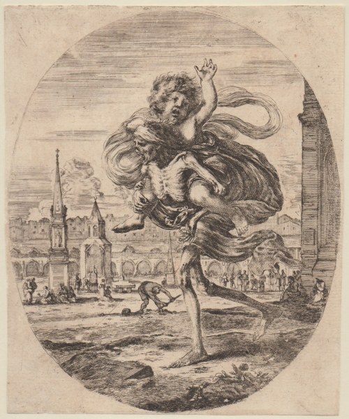 Stefano della Bella (Firenze, 1610 - 1664), Death Carrying a Child