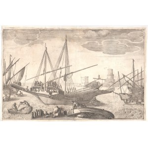 Seascape with Boats anonymous Tuscan etcher of the 17th century
