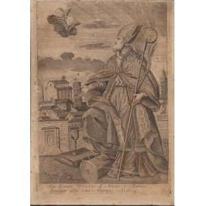 Saint Donatus, Bishop of Arezzo and Martyr... anonymous 17th century etcher