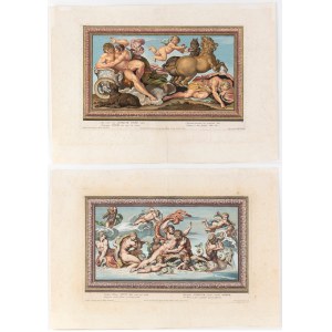 Pietro Aquila (1630 - 1692), Aurora, Cefalo e Titone | Venere, da Annibale Carracci