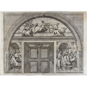 Pietro Aquila (1630 - 1692), affresco nella Sala della Firma, da Raffaello
