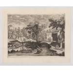 Johan Bara (Bois le Duc, 1581 - Bois le Duc, 1634), Landscape with Phaeton and Apollo | Landscape with Two Men Carrying a Log