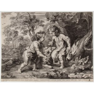 Cornelis Galle I. (1576–1650), Ježíšek a malý svatý Jan Křtitel, podle Pietera Paula Rubense