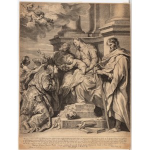 Paulus Pontius (1603 - 1603), Saint Rosalia, after Anthony van Dyck