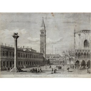 Antonio Visentini (1688 - 1782), Plateae D. Marci Prospectus inter Publicam Bibliothecam et Ducalem Aulam, after Antonio Canal