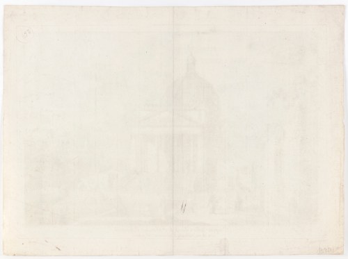Joseph Wagner (1706 - 1786), Prospetto della Chiesa di S. Simeone Appostolo con alcune fabbriche d'invenzione del pittore, after Canaletto