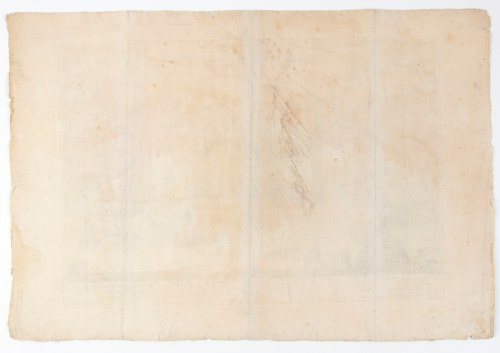 Giovanni Battista Sintes (Roma, 1680 ca. - 1760 ca.), Prospettiva della seconda macchina de fuochi d'artificio rappresentante il Ratto di Ganimede