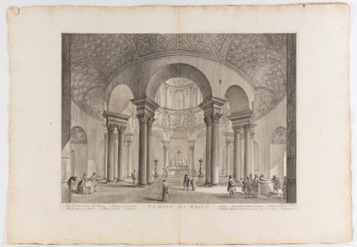 Giovanni Battista Piranesi (Mogliano Veneto, 1720 - Venezia, 1778), Tempio di Bacco (S. Costanza) 1756