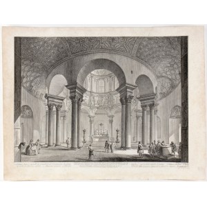 Giovanni Battista Piranesi (Mogliano Veneto, 1720 - Venezia, 1778), Veduta interna del Sepolcro di S. Costanza, ... in oggi chiesa della medesima santa