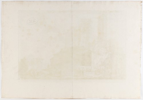 Giovanni Battista Piranesi (Mogliano Veneto, 1720 - Venezia, 1778), Veduta dell'avanzo del Castello, che prendendo una porzione dell'Acqua Giulia 1753