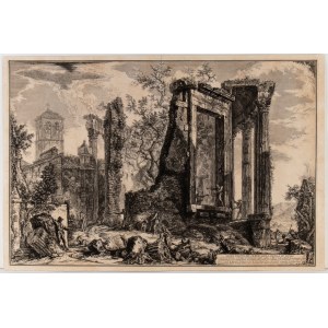 Giovanni Battista Piranesi (Mogliano Veneto, 1720 - Venezia, 1778), Altra Veduta del tempio della Sibilla in Tivoli