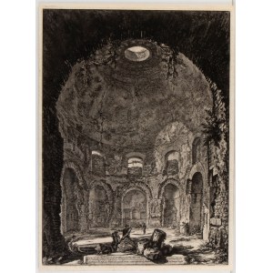 Giovanni Battista Piranesi (Mogliano Veneto, 1720 - Venezia, 1778), Veduta interna del Tempio della Tosse