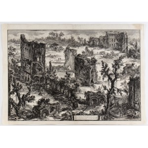 Giovanni Battista Piranesi (Mogliano Veneto, 1720 - Venezia, 1778), Veduta delle Terme di Tito