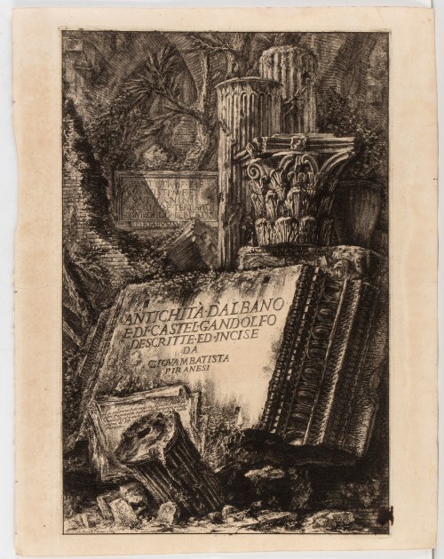 Giovanni Battista Piranesi (Mogliano Veneto, 1720 - Venezia, 1778), Antichità d’Albano e di Castel Gandolfo | Descrizione e disegno dell'Emissario del Lago Albano | Di due spelonche ornate dagli antichi alla riva del Lago Albano